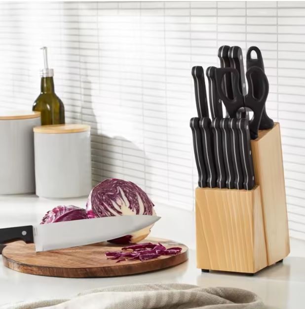 Bamboo Knife Block