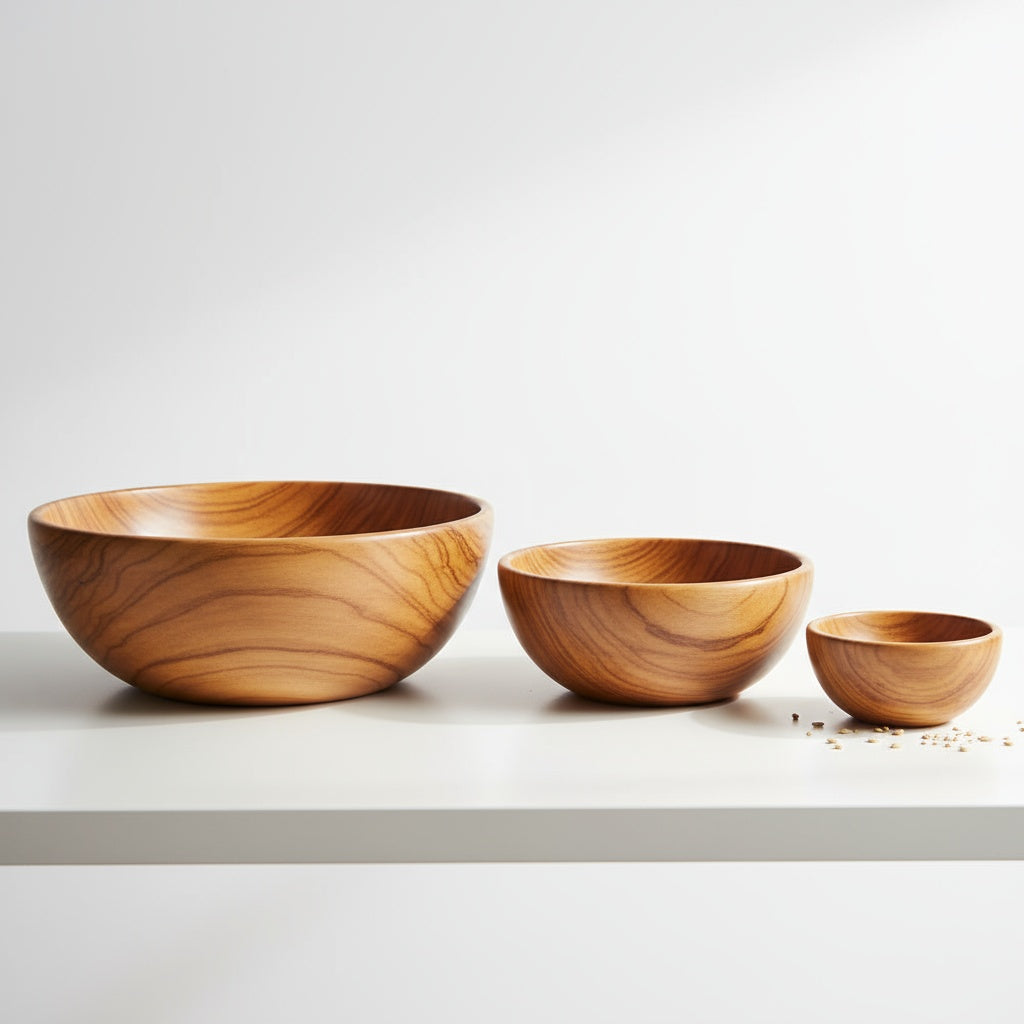 Bamboo Serving Bowl Set