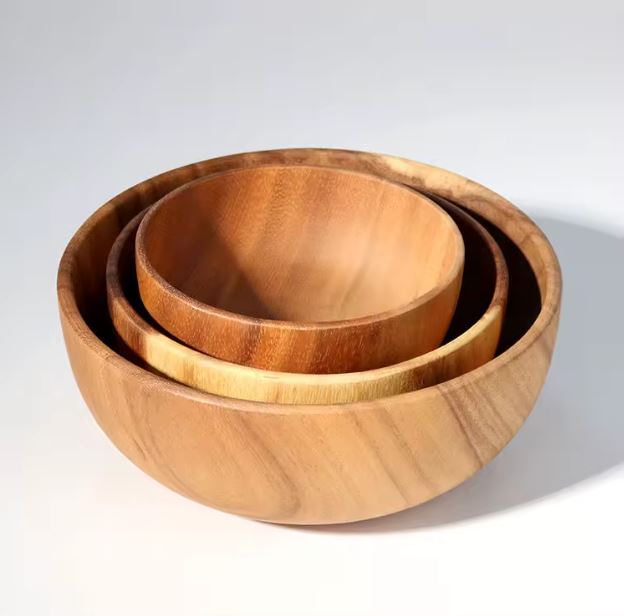 Bamboo Serving Bowl Set