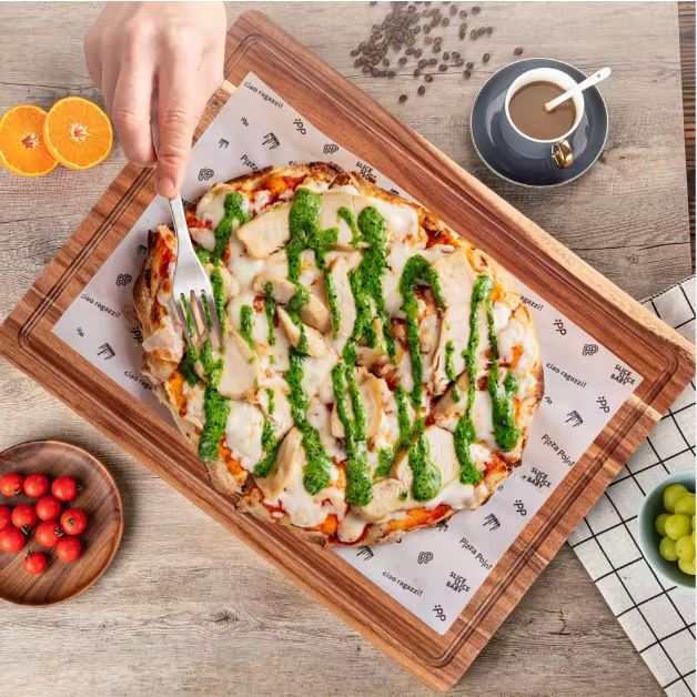 Professional Bamboo Cutting Board Set of 3 – Heavy Duty Kitchen Chopping Boards with Deep Juice Grooves – Large Reversible Wood Serving Trays for Meat, Vegetables, and Charcuterie